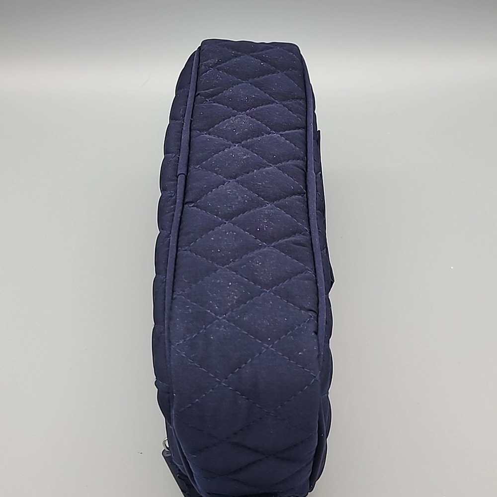 Vera‎ Bradley Quilted Cosmetic Travel Bag Navy Blue Toiletry Make-Up - Picture 6 of 13